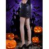 Gothic Bat Pattern Sheer Hosiery, Unique Personality, Essential Halloween Pantyhose - Beige ONE SIZE