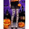 Gothic Bat Pattern Sheer Hosiery, Unique Personality, Essential Halloween Pantyhose - Beige ONE SIZE