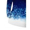 Christmas Sweater Dress Ombre Galaxy Snowflake Print Long Sleeve Bodycon Mini Dress - Noir L | US 8-10