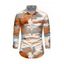 Men's Vacation Shirt Tie Dye Print Button Up Long Sleeve Shirt - multicolor 5XL