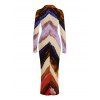 Vintage Shirt Dress Multicolor Oil Painting Ombre Arrow Print Ruched Turn Down Collar Bodycon Dress - multicolor A S | US 4