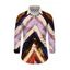 Men's Vintage Shirt Multicolor Oil Painting Ombre Arrow Print Button Up Long Sleeve Shirt - multicolor A 5XL