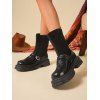 Retro and Chunky Soles For Height  Versatile Autumn Boots - Noir EU 37
