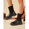 Retro and Chunky Soles For Height  Versatile Autumn Boots - Noir EU 37