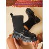 Retro and Chunky Soles For Height  Versatile Autumn Boots - Noir EU 37