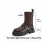 Retro and Chunky Soles For Height  Versatile Autumn Boots - Café profond EU 38