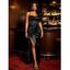 Elegant Party Satin Dress Solid Color Ruched Crisscross Slit Maxi Fitted Evening Dress - Rouge XL | US 12