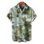 Men's Vintage Shirt Ink Painting Tie Dye Print Button Up Long Sleeve Shirt - Concorde 5XL