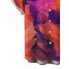 Men's Vintage Shirt Ink Painting Tie Dye Print Button Up Long Sleeve Shirt - Concorde 5XL