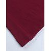 Elegant Party Dress Off the Shoulder Sash Solid Color Bodycon Maxi Evening Gown - Rouge Vineux M | US 6
