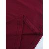 Elegant Party Dress Off the Shoulder Sash Solid Color Bodycon Maxi Evening Gown - Rouge Vineux M | US 6