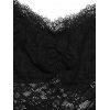 Elegant Jumpsuit Off the Shoulder Scalloped Lace Panel Long Sleeve Jumpsuit - Noir XL | US 12