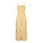 Solid Color Cargo Jumpsuit Multi-pockets Spaghetti Strap Casual Jumpsuit - Vert clair XXL | US 14