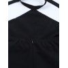 Party Dress Rhinestone Halter Maxi Evening Dress - Noir L | US 8-10