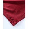 Cocktail Dress Solid Color Ruched Bodycon Spaghetti Strap Party Dress - Rouge Vineux L | US 8-10