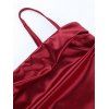 Cocktail Dress Solid Color Ruched Bodycon Spaghetti Strap Party Dress - Rouge Vineux L | US 8-10
