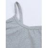Athletic Women Two Piece Outfits Solid Color Crop Cami Top and High Waist Skirt Set - Gris Clair XL | US 12