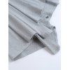 Athletic Women Two Piece Outfits Solid Color Crop Cami Top and High Waist Skirt Set - Gris Clair XL | US 12