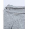 Athletic Women Two Piece Outfits Solid Color Crop Cami Top and High Waist Skirt Set - Gris Clair XL | US 12