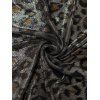 Men's Vintage Vacation Shirt Leopard Print Button Up Shirt - Rouge Vineux M