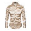 Elegant Party Couple Outfit Off the Shoulder Ruched Solid Color Bodycon Dress and Long Sleeve Shirt Set - Champagne S | US 4
