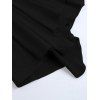 Athletic Women Two Piece Outfits Solid Color Crop Cami Top and High Waist Skirt Set - Noir XL | US 12