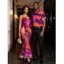 Vintage Couple Outfit Ink Painting Tie Dye Print Crisscross Mermaid Bodycon Dress and Shirt Set - Vert Armée S | US 4