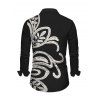 Vintage Couple Outfit Crochet Hollow Out Pattern Off the Shoulder Ruched Mesh Panel Bodycon Dress and Long Sleeve Shirt Set - Noir S | US 4