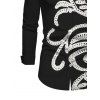 Vintage Couple Outfit Crochet Hollow Out Pattern Off the Shoulder Ruched Mesh Panel Bodycon Dress and Long Sleeve Shirt Set - Noir S | US 4