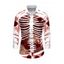 Men's Holiday Shirt Skeleton Rose Floral Shinny Dots Print Button Up Long Sleeve Shirt - Rouge L