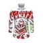 Men's Christmas Shirt Christmas Tree Snowflake 3D Print Button Up Long Sleeve Holiday Shirt - Blanc 4XL