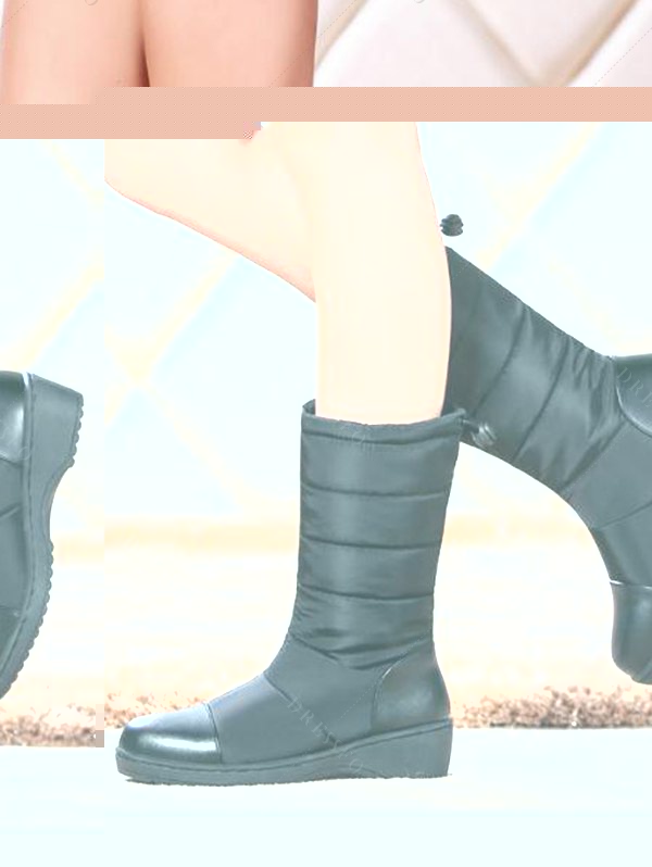 Quilted Fleece-Lined Winter Snow Boots - Noir EU 35