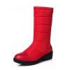 Quilted Fleece-Lined Winter Snow Boots - Rouge EU 43