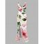 Vacation Dress Watercolor Floral Leaf Print Ruffle Slit V Neck Mermaid Bodycon Dress - Rose M | US 6