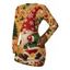 Christmas Sweater Dress Santa Claus with Christmas Hat Snowflake Shinny Beaded Print Holiday Long Sleeve Dress - multicolor M | US 6