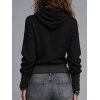Vintage Western Style Knitted Top Cowl Neck Draped Striped Cuff Metal Decor Pullover Top - Noir M | US 6