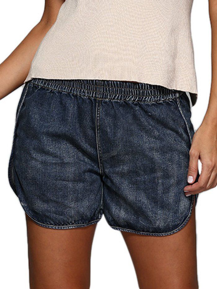 denim dolphin shorts