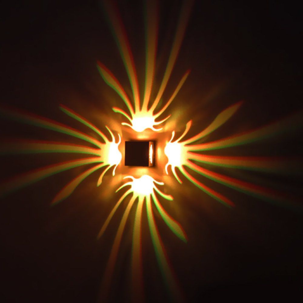 

AC 85 - 265V 3W 100LM Pteris LED Wall Lamp Bedroom Decorate Night Light, Silver