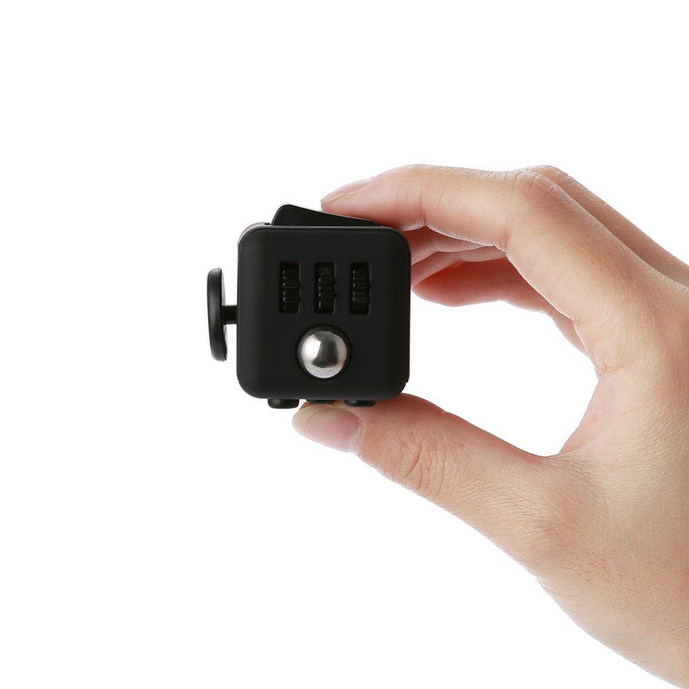 

PIECE FUN Fidget Cube Style Stress Reliever Pressure Reducing Toy for Office Worker, Black