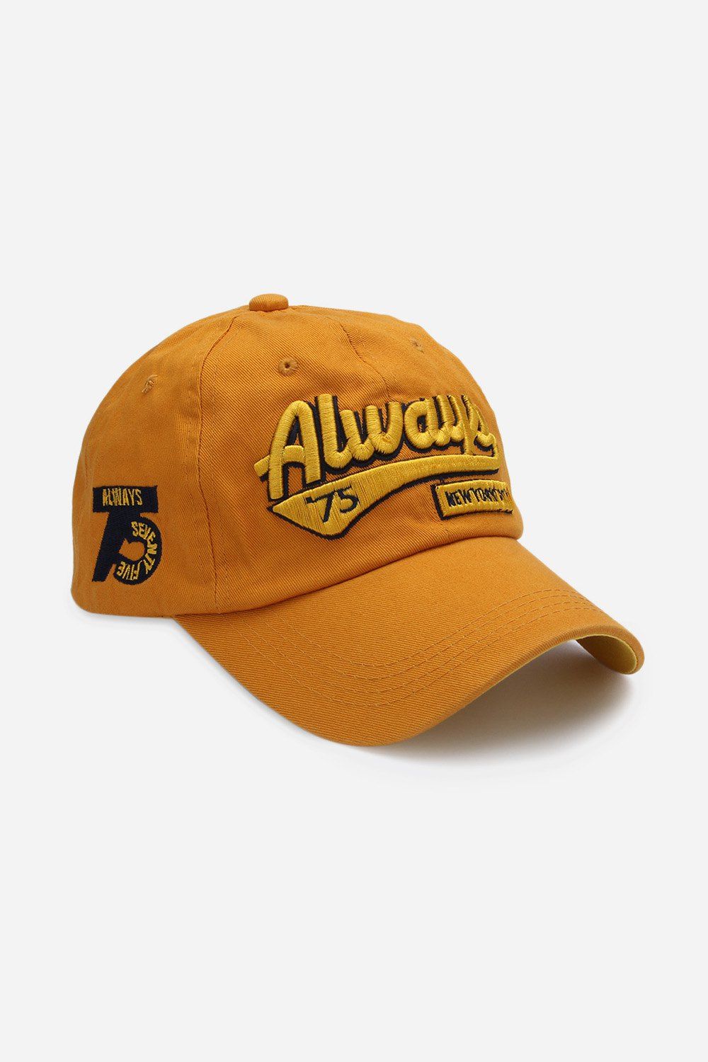 

Casual Letter Print Hip-hop Sun Protection Baseball Hat for Unisex, Yellow