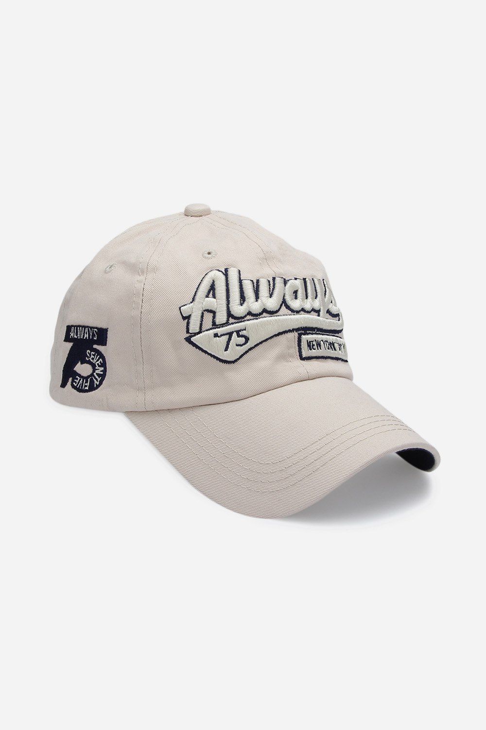 

Casual Letter Print Hip-hop Sun Protection Baseball Hat for Unisex, Off-white