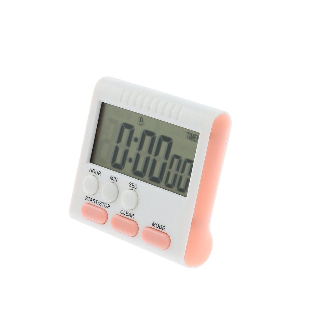 

Kitchen Digital Timer Magnetic Alarm Clock, Pink