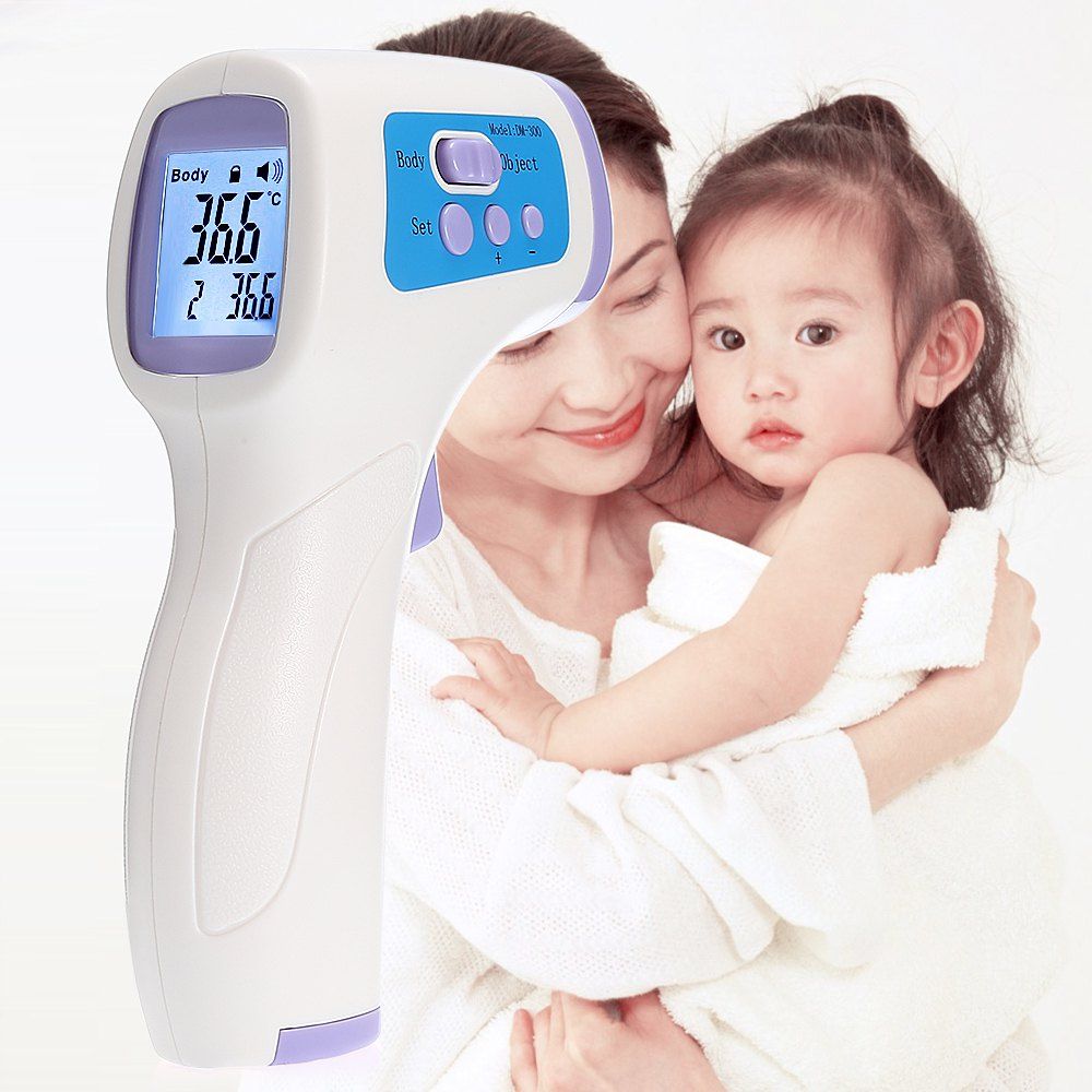 

DM300 Infrared Thermometer Gun Non-contact Temperature Measurement Device, White