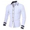 Chemise Décontractée Homme Personnalisée à Manches Longues - Blanc M