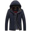 Manteau matelassé à la mode pour hommes - Bleu profond 3XL
