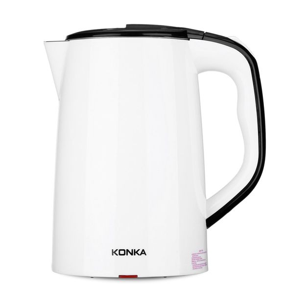 KONKA KEK - 15DG1585 1500W 1.8L en acier inoxydable + bouilloire électrique - Blanc EU PLUG