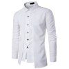 Chemises à manches longues à la mode personnalisées à deux portes - Blanc XL