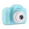 Caméscope créatif pour appareil photo numérique Full HD pour enfants avec 4 cadres photo pour garçons et filles - Cyan Clair 