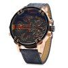 Montre JUBAOLI Double Quartz Hommes Double Homme avec Date Fonction - Noir 
