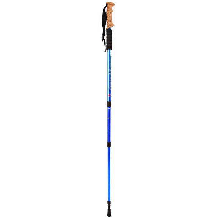 

AOTU Three Sections Alpenstock with Soft Wooden Handle, Blue